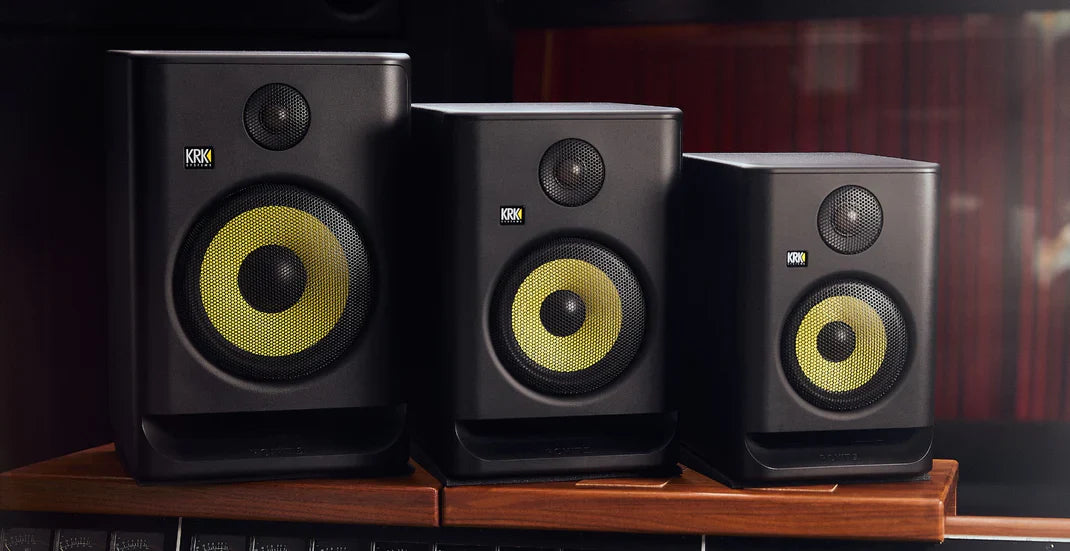 Monitores e colunas de estúdio KRK | Milk Records Santarém