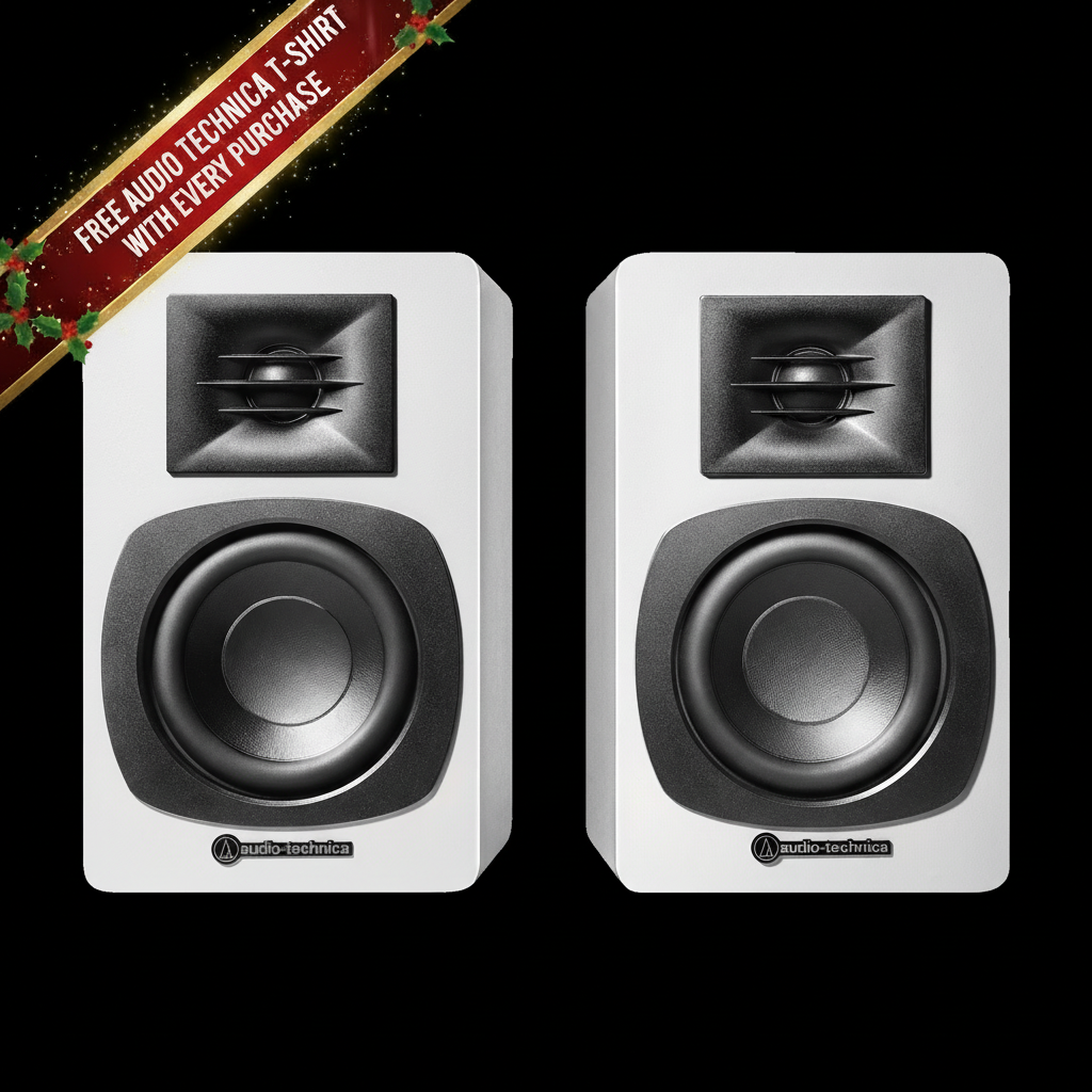 AT-SP3XWH Speaker - Free Audio Technica T-Shirt with Purchase