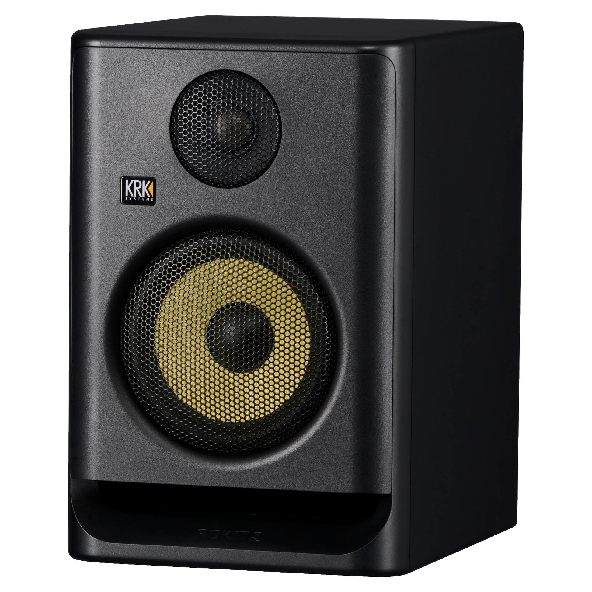 KRK Rokit 5 G5 powered studio monitor speaker side view 