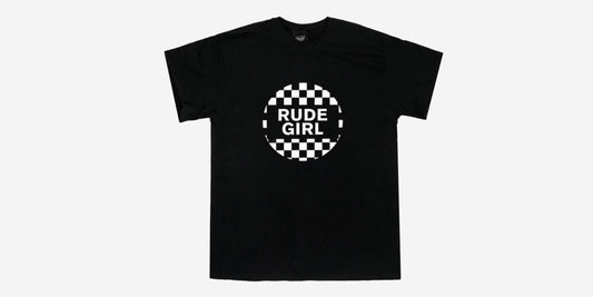 HALFMOON T SHIRT – RUDE GIRL – BLACK