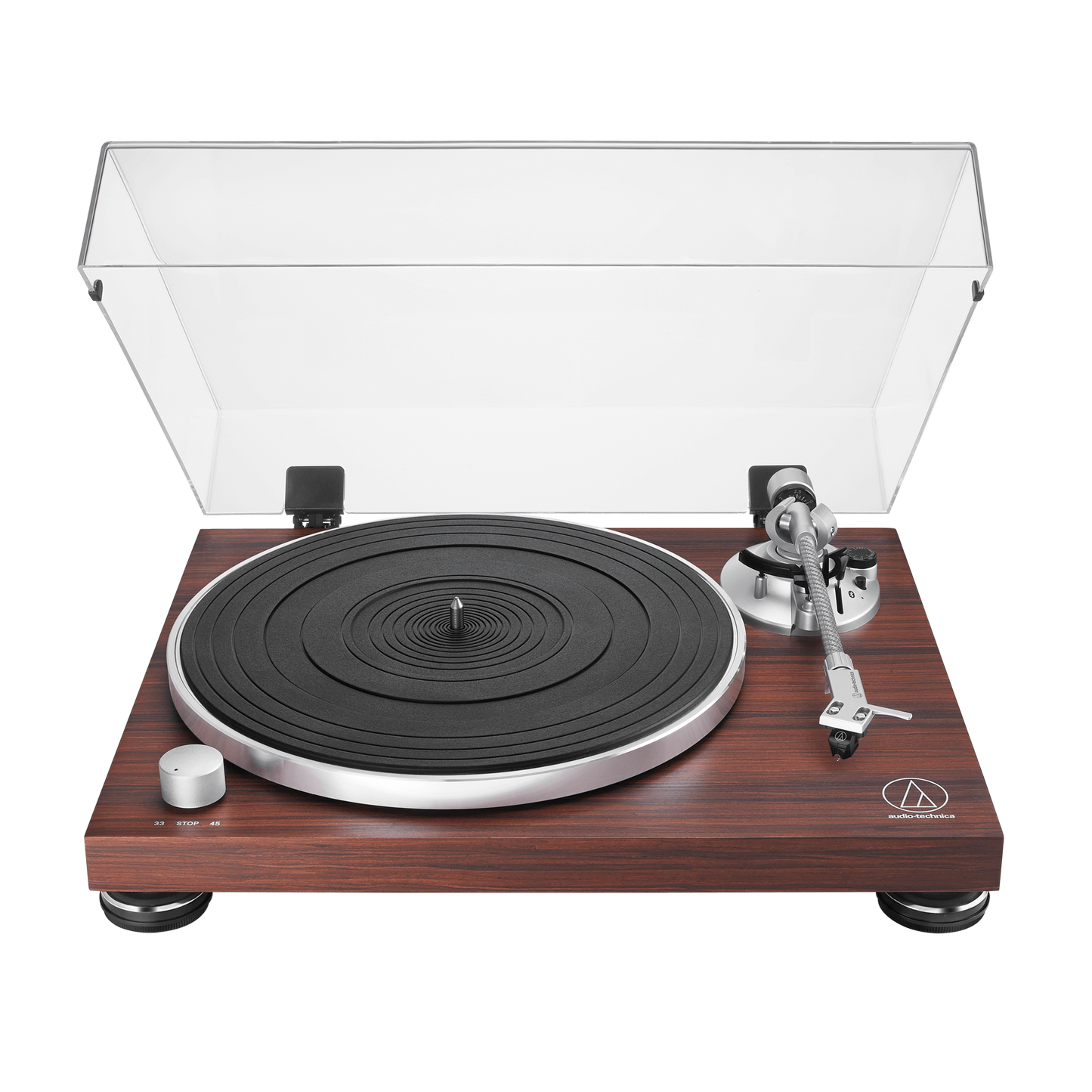 Audio-Technica – AT-LPW50BT Bluetooth Turntable Walnut