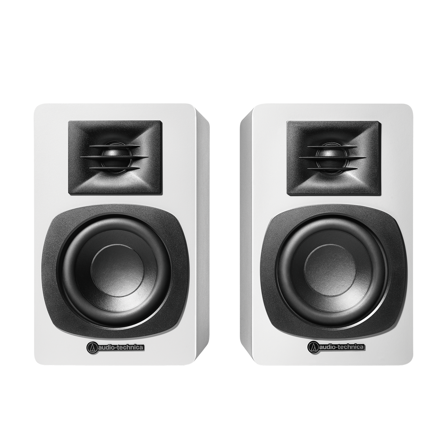 Audio-Technica – AT-SP3XWH Powered Bookshelf Speakers (White)