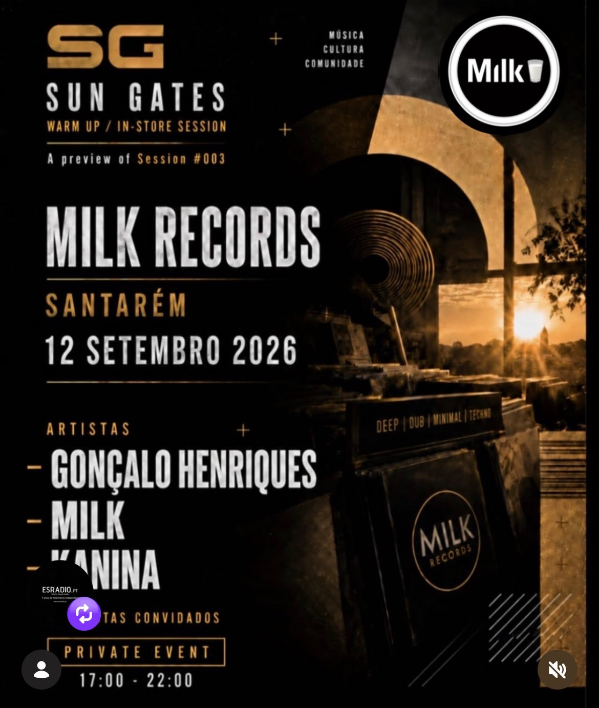 Sun Gates Warm Up | In-store Session |. 12 September 2026