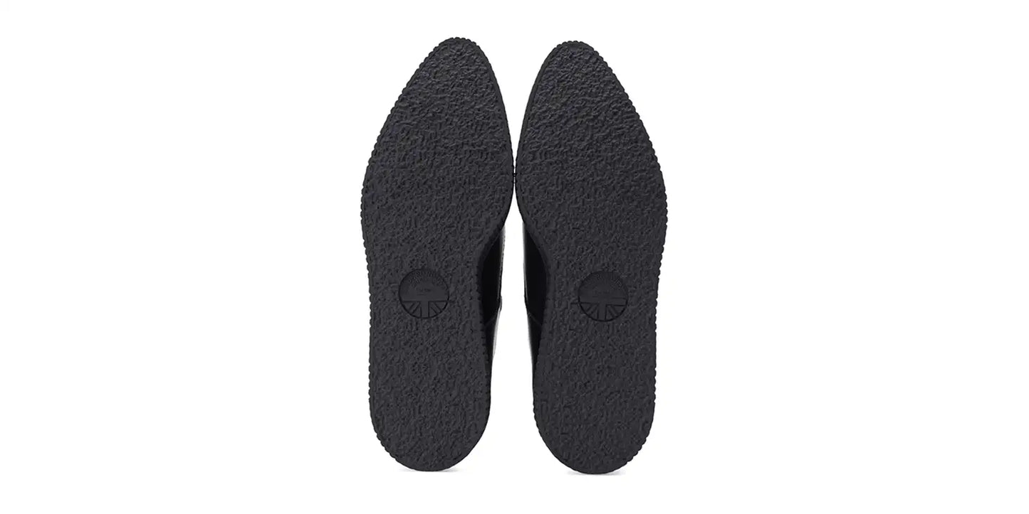 Creeper shoes – single sole – Apollo – black leather