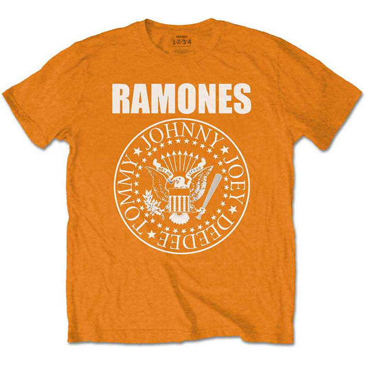 Ramones – Presidential Seal Kids T-Shirt (Orange)