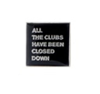 All The Clubs Badge – Enamel Pin Badge (Black)