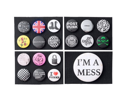 London Calling punk badge pack