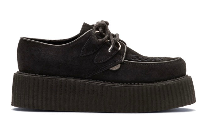 Creeper shoes – double sole – Wulfrun – black leather