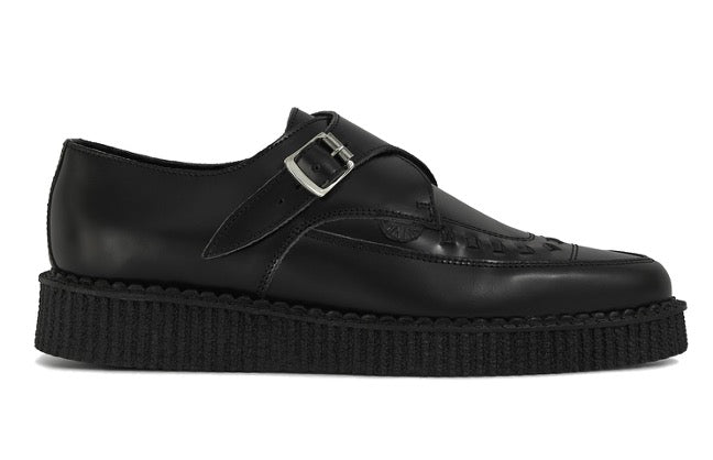 Creeper shoes – single sole – Apollo – black leather