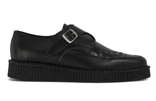 Creeper shoes – single sole – Apollo – black leather
