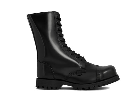 Commando boots – original steel cap – black leather