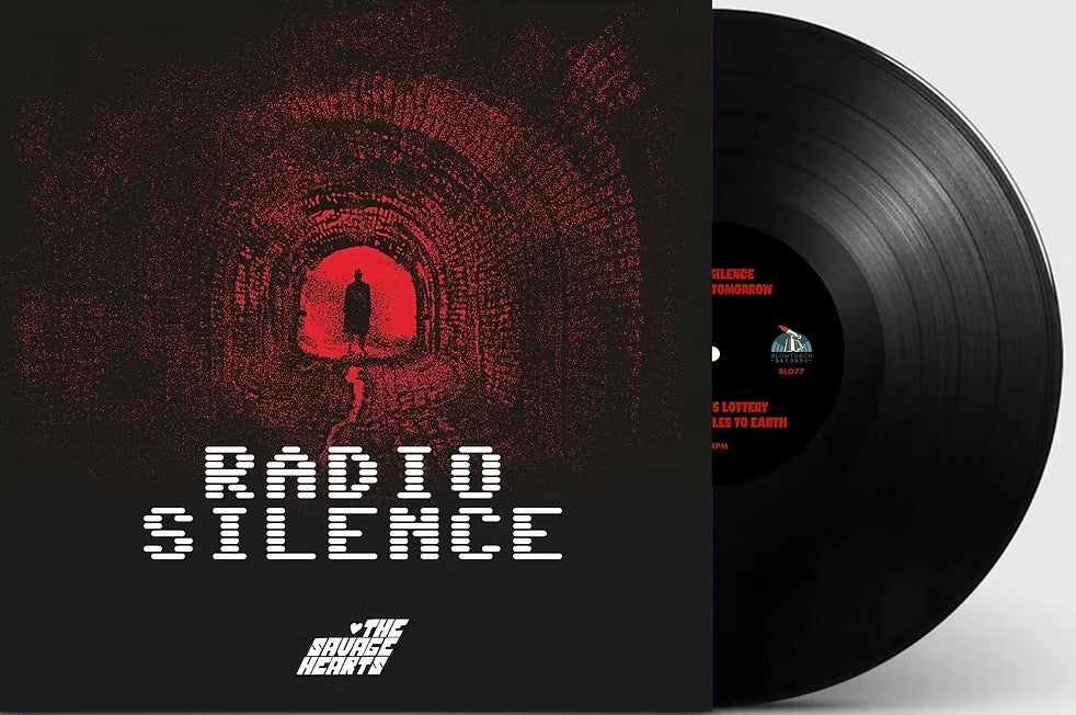 The Savage Hearts - Radio Silence EP vinyl album cover,Irish garage rock band from cavan