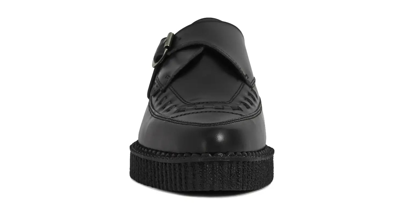 Creeper shoes – single sole – Apollo – black leather