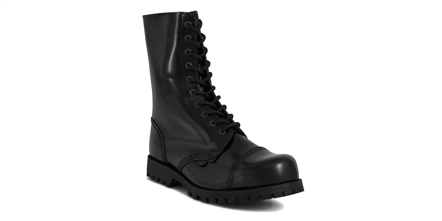 Commando boots – original steel cap – black leather