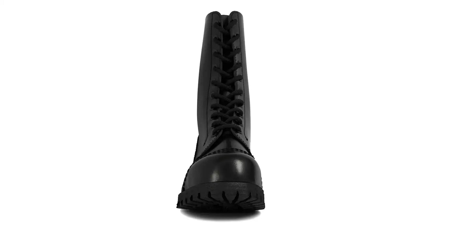 Commando boots – original steel cap – black leather