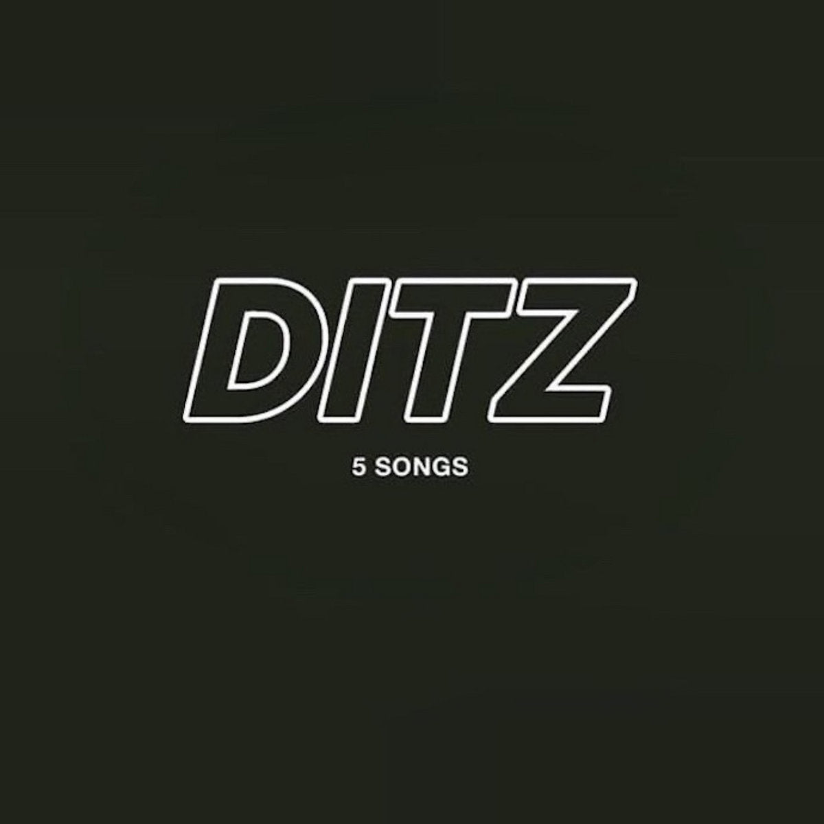 DITZ 5 Songs starlit green vinyl album cover 