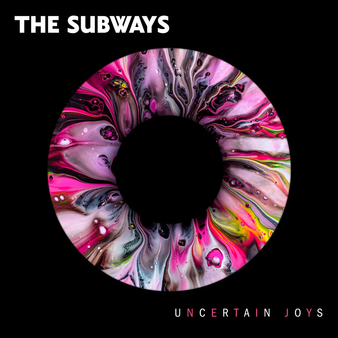 The Subways - Uncertain Joys red and black splatter vinyl LP record