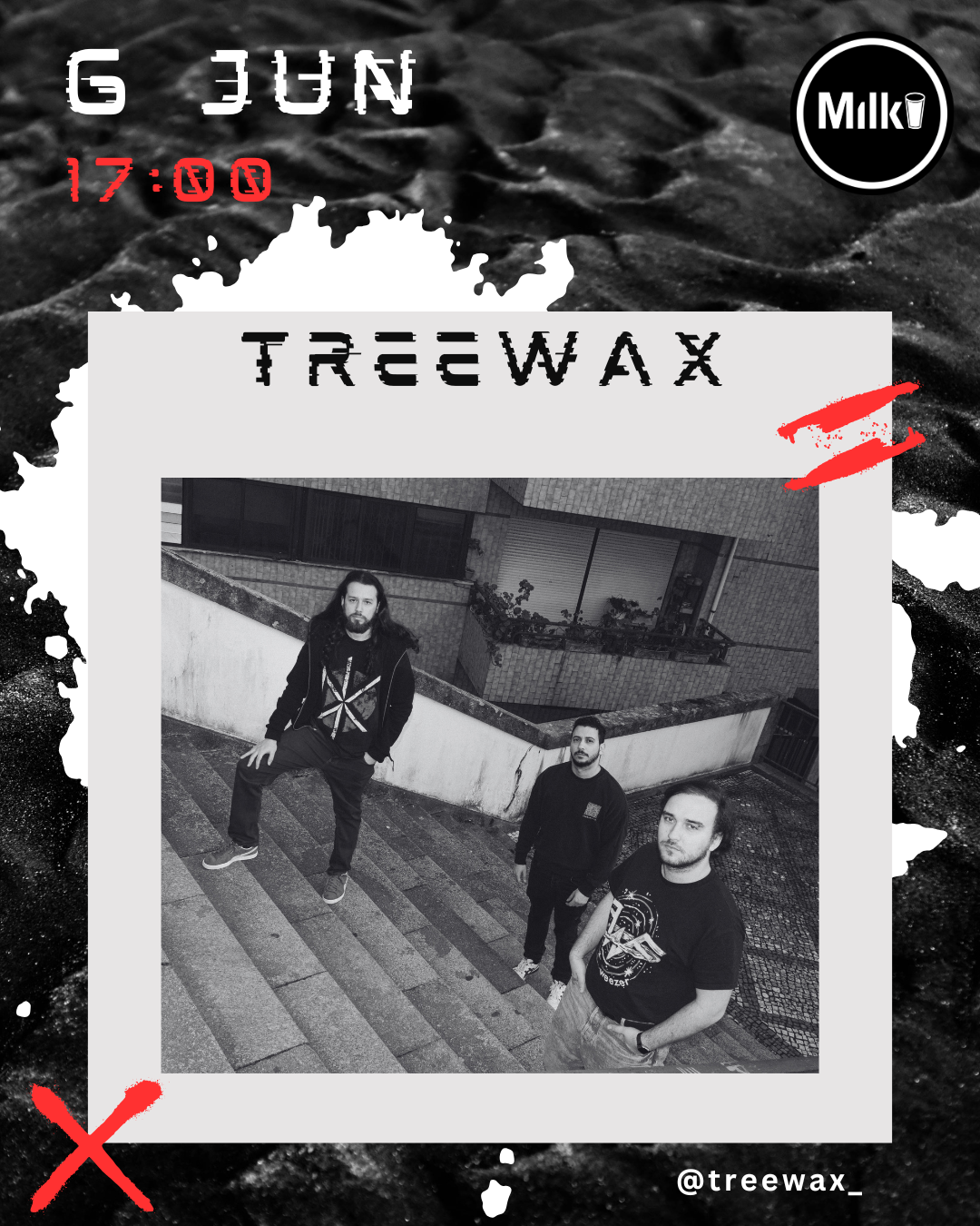 Treewax ao Vivo na Milk Records Santarém – 7 June 2026 event poster